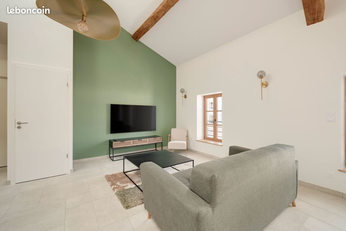 EXCLU – T2 duplex meublé de standing 65 m2 – Refait à NEUF (image 2)