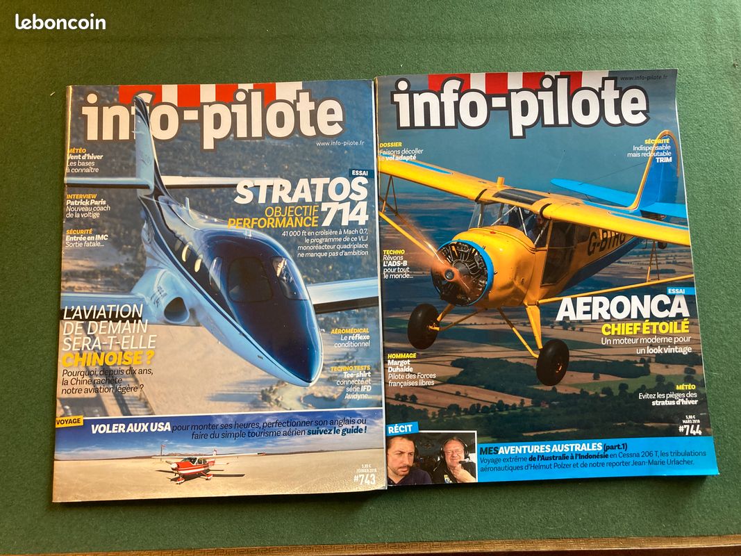 Lot de 2 magazines Info-Pilote (image 1)