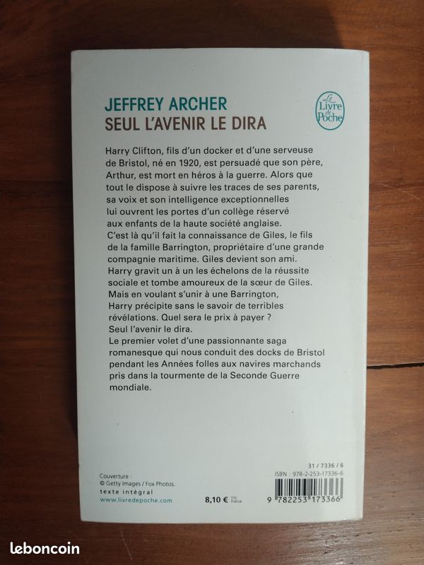 Jeffrey Archer "Seul l'avenir le dira" (image 2)