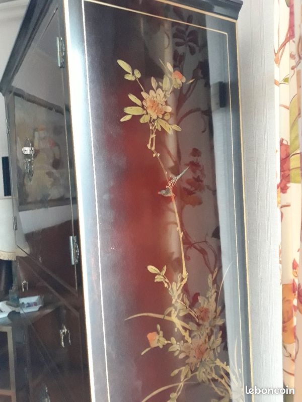 Meuble télé laqué chinois (image 3)