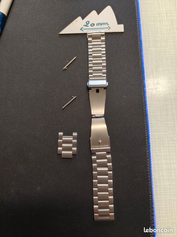 Bracelet De Montre En Acier 20 Mm - Neuf Sans étiquette (ancien Stock) - Compatible Avec De Nombreuses Montres