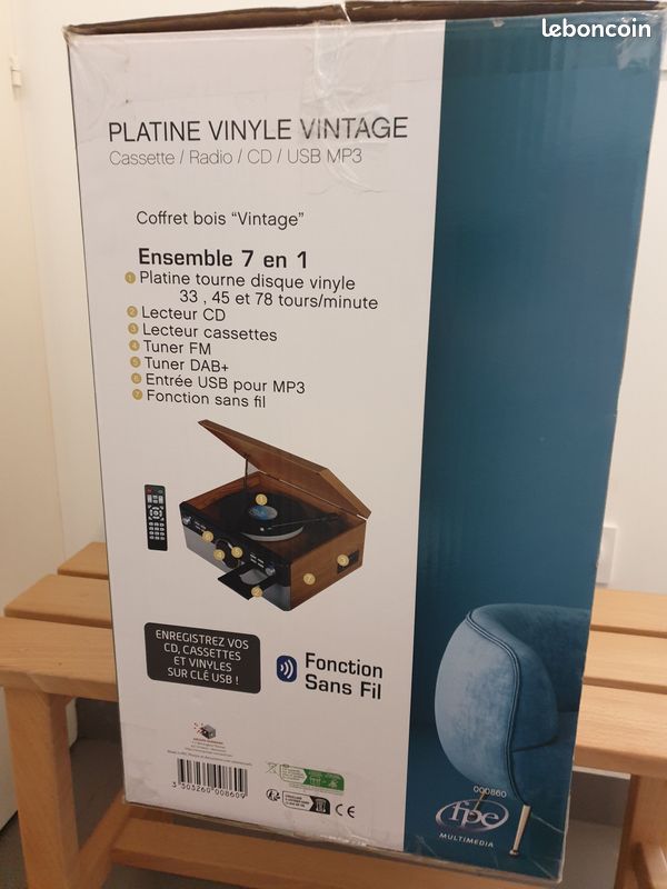 Platine Vinyle Thorens CBA 83 Avec Coffret Bois – Pour Restauration