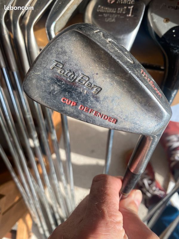 Set De 5 Clubs De Golf Vintage Wilson Patty Berg Cup Defender - Bois Et Acier