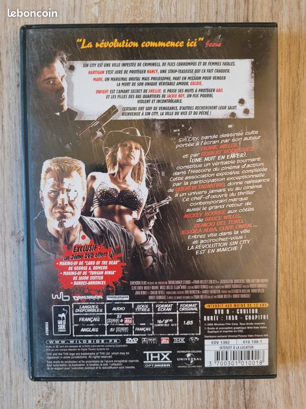 DVD Sin City Bruce Willis BE (image 2)