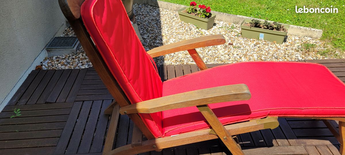 Ensemble TECK: table + 6 chaises + 2 fauteuils + 2 chaises longues + parasol (image 7)