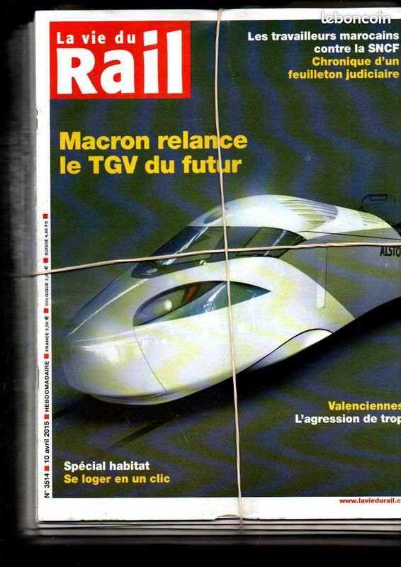La vie du rail lot de 50 revues année 2015 (image 1)