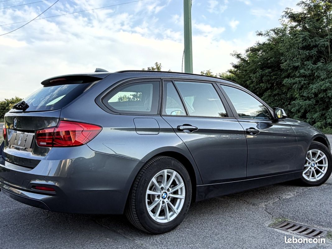 BMW SERIE 3 TOURING F31 LCI2 318d BVA8 PARFAIT ETAT/CUIR/CAMERA/FULL LED/NAVI PRO/HISTO BMW/GARANTIE (image 10)