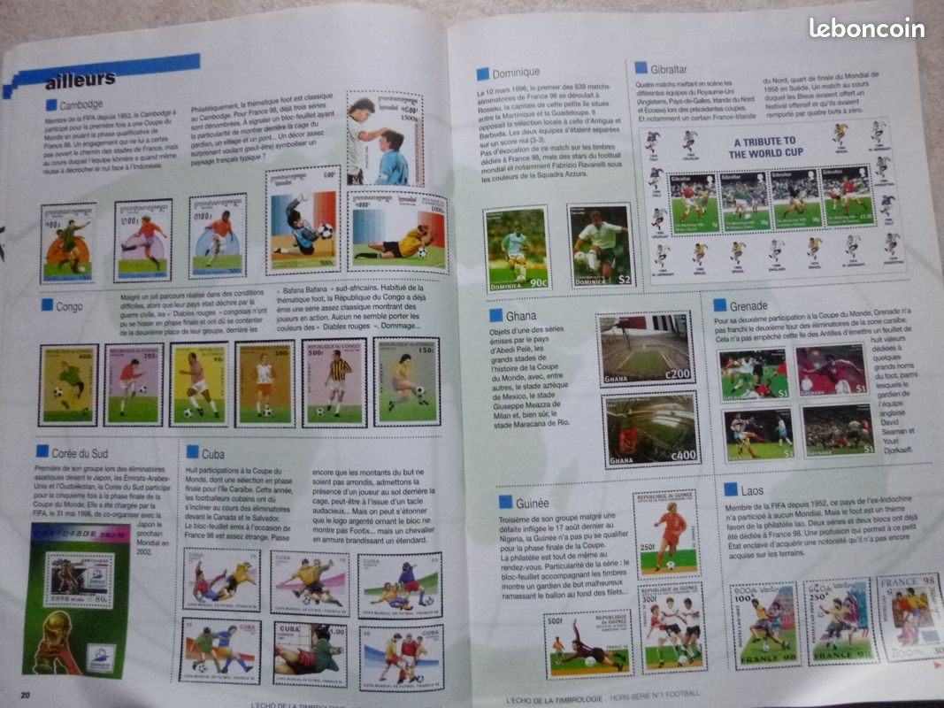 Revue "l'Echos de la Timbrologie" hors série spécial foot (image 6)