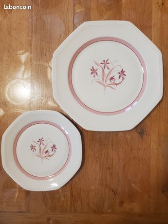 Assiette Miniature Porcelaine Schirnding Bavaria Pour Poupée, 1920, Allemagne
