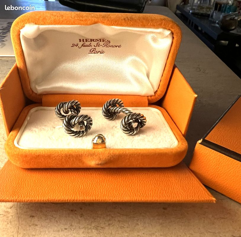 Écrin / Boîte HERMÈS Pour Boutons De Manchette - Occasion - Pour Collectionneurs
