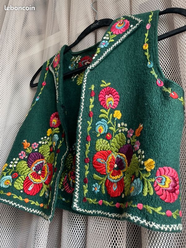 gilet Made in Italy taglia S vintage 1970s fatto a mano