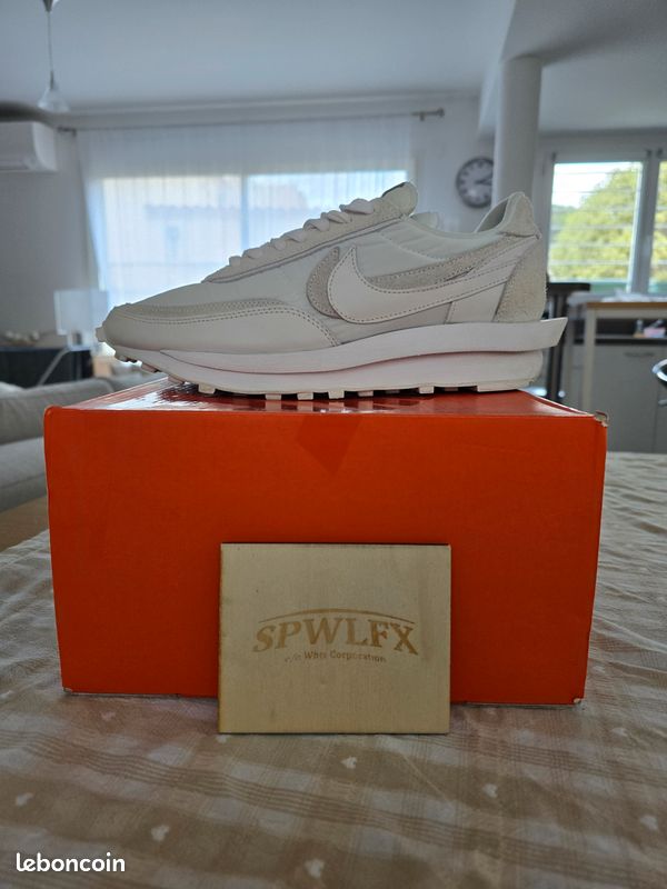 Nike x Sacai LD Waffle Nylon Summit White (image 7)