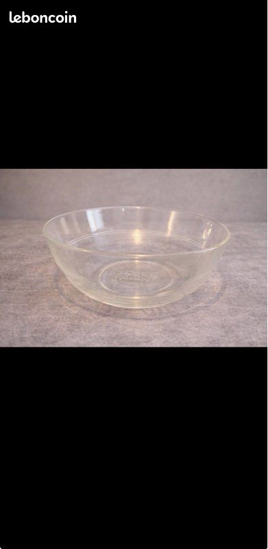 Saladier Duralex France - Verre Transparent - Vintage - Bol à Salade