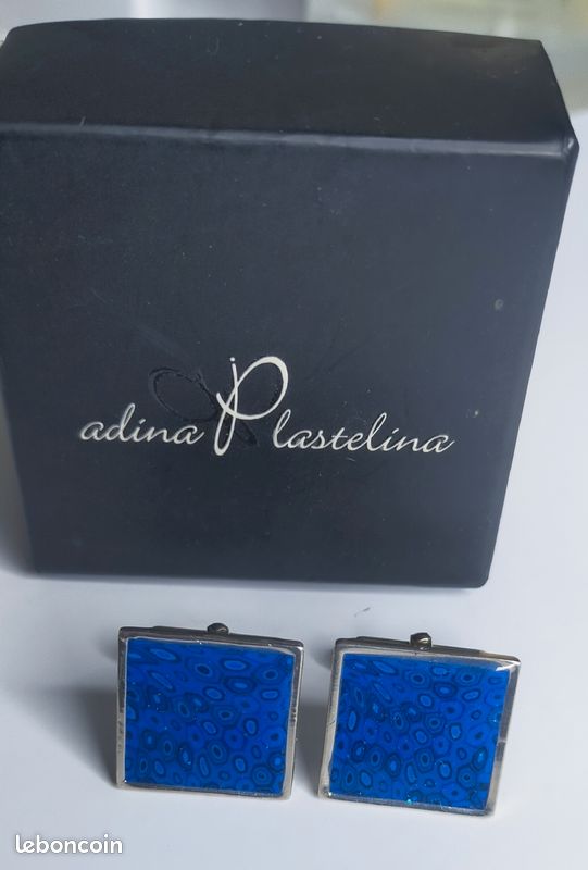 Boutons de manchettes adina plastelina . Argent 925 (image 2)