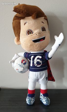 Peluche Super Victor - Mascotte UEFA Euro 2016 France - Occasion