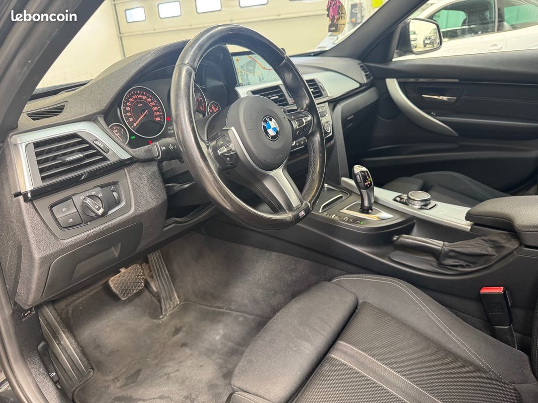 Bmw Série 3 Touring (F31) LCI 316d 116ch Sport Line BVA8 / HUD / Hayon Élec / Caméra / Suivi Complet (image 9)