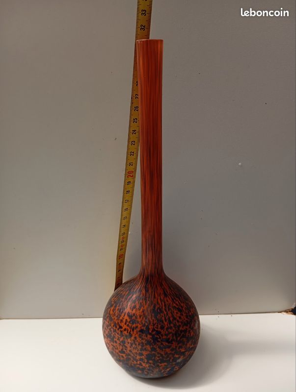 Vase Delatte Modèle 1 - Verrerie / Cristallerie Française - Occasion En Très Bon état