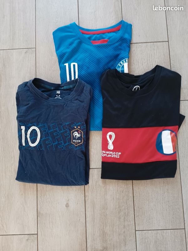 Lot 3 T-shirts Foot France (image 1)