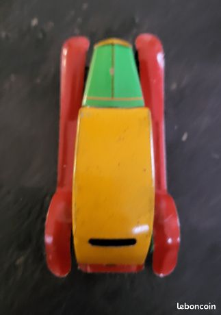 TANK GEANT PUMA - CHR, Jouet vintage Filoguidé Tôle 1957 - Label Emmaüs