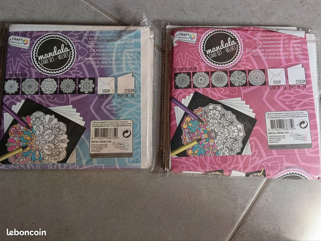 Cartes mandala velours (image 2)