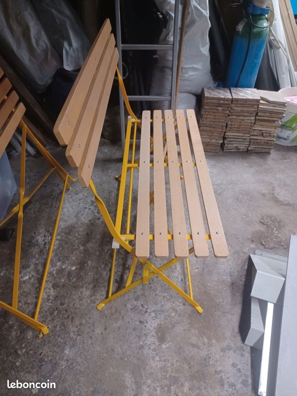 Banc pliant jardin habitat (image 4)