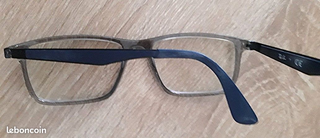 Monture lunettes vue homme - bleu -RAY BAN avec étui (image 1)