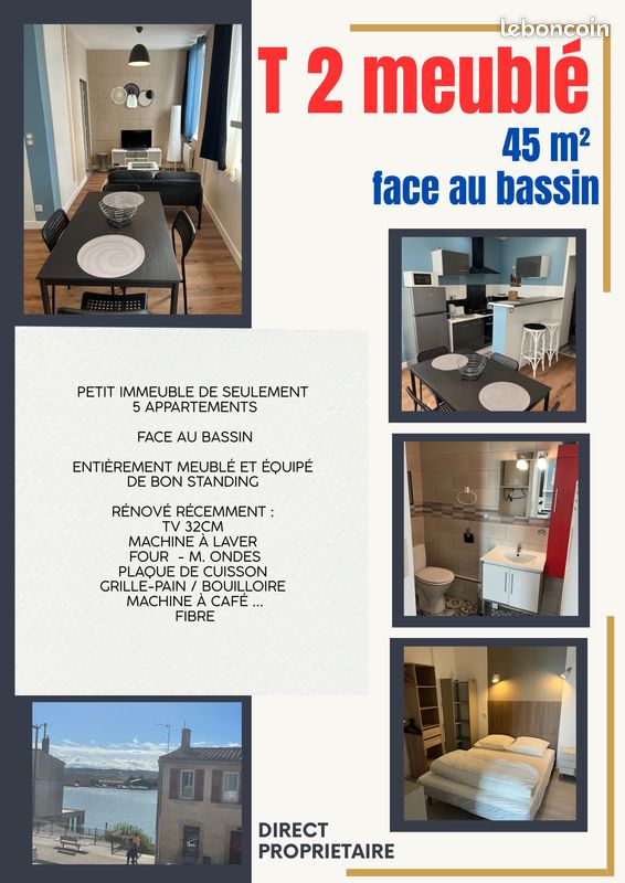 Appartement 2 pièces 45 m² · à Castelnaudary · 45 m² · 595 €/mois