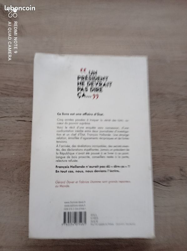 "un president ne devrait pas dire ca" de gerard davet et fabrice lhomme (image 2)
