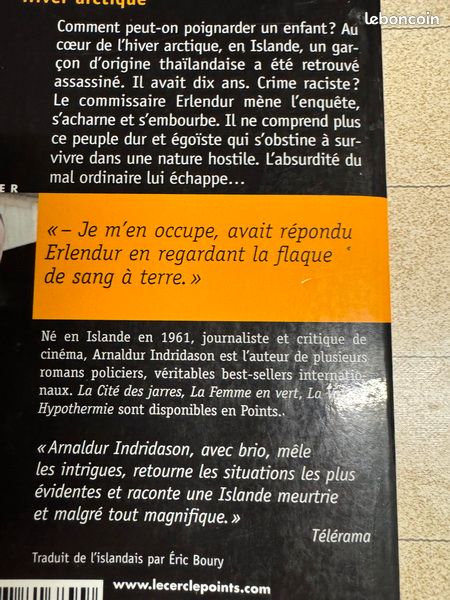 Hiver arctique. Roman policier de Arnaldur Indridason (image 3)