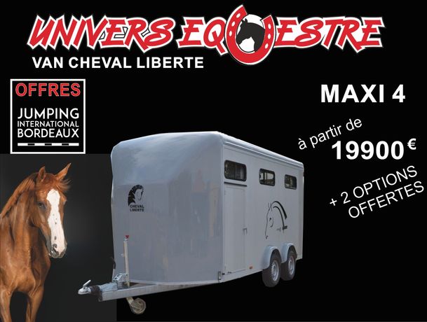 Van pour chevaux 4 places OPTIMAX / MAXI 4