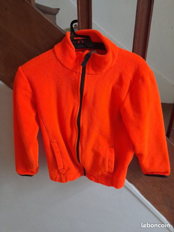 Veste polaire orange enfant (image 1)