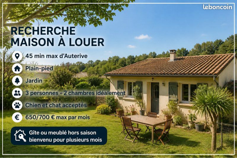 Maison 3 pièces 65 m² · à Grépiac · 65 m² · 700 €/mois