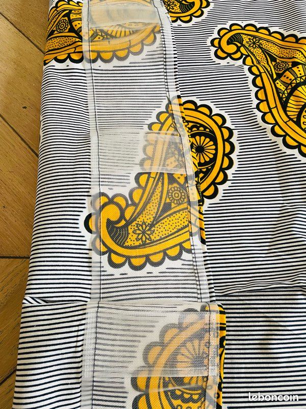 Rideau tissu original 100% coton prêt à installer (image 6)