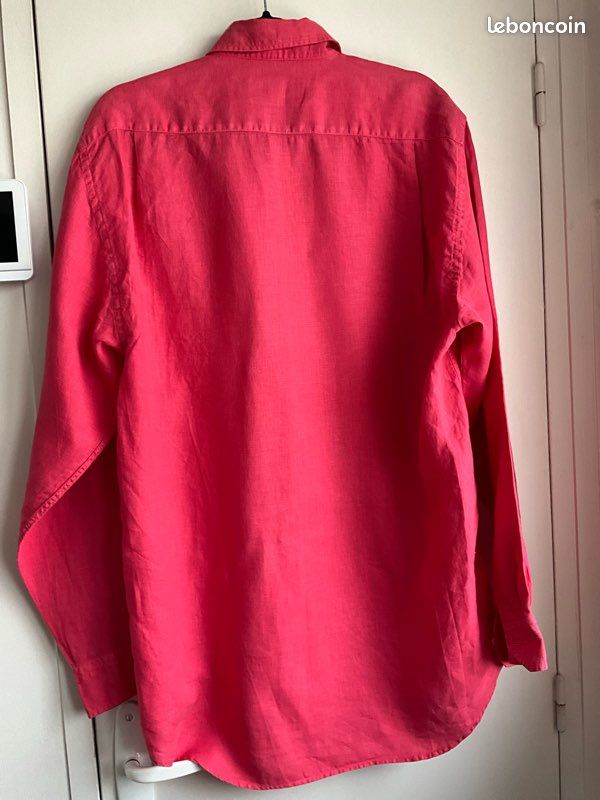 Chemise à manches longues pour homme, style européen, noir, taille M