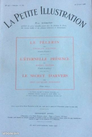 4 Pièces De Charles Vildrac Publiées Par La Petite Illustration Théâtrale & France Illustration : Mme Béliard, 1925/Le Pèlerin. 1926/ L'air Du Temps. 1938/L'absence. 1952 (image 4)