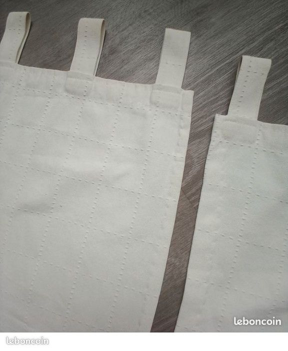 Lot de 2 rideaux blancs épais (image 3)
