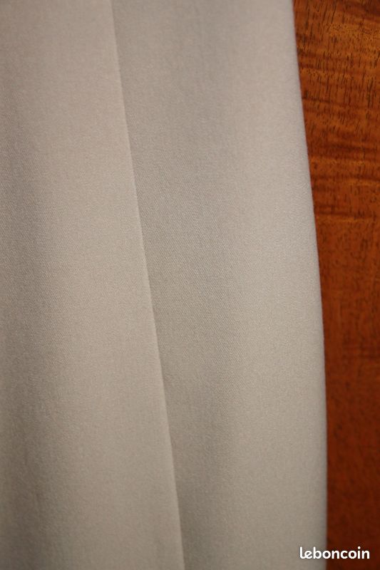 Jupe beige longueur genou coupe droite stretch avec taille élastiquée - Damart - Taille : 46 (image 7)