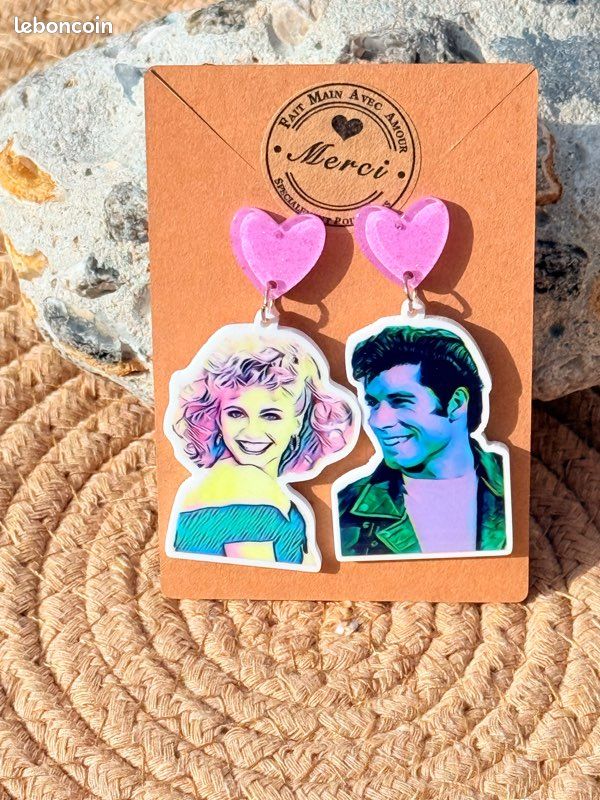 Boucles d’oreilles Grease (image 1)