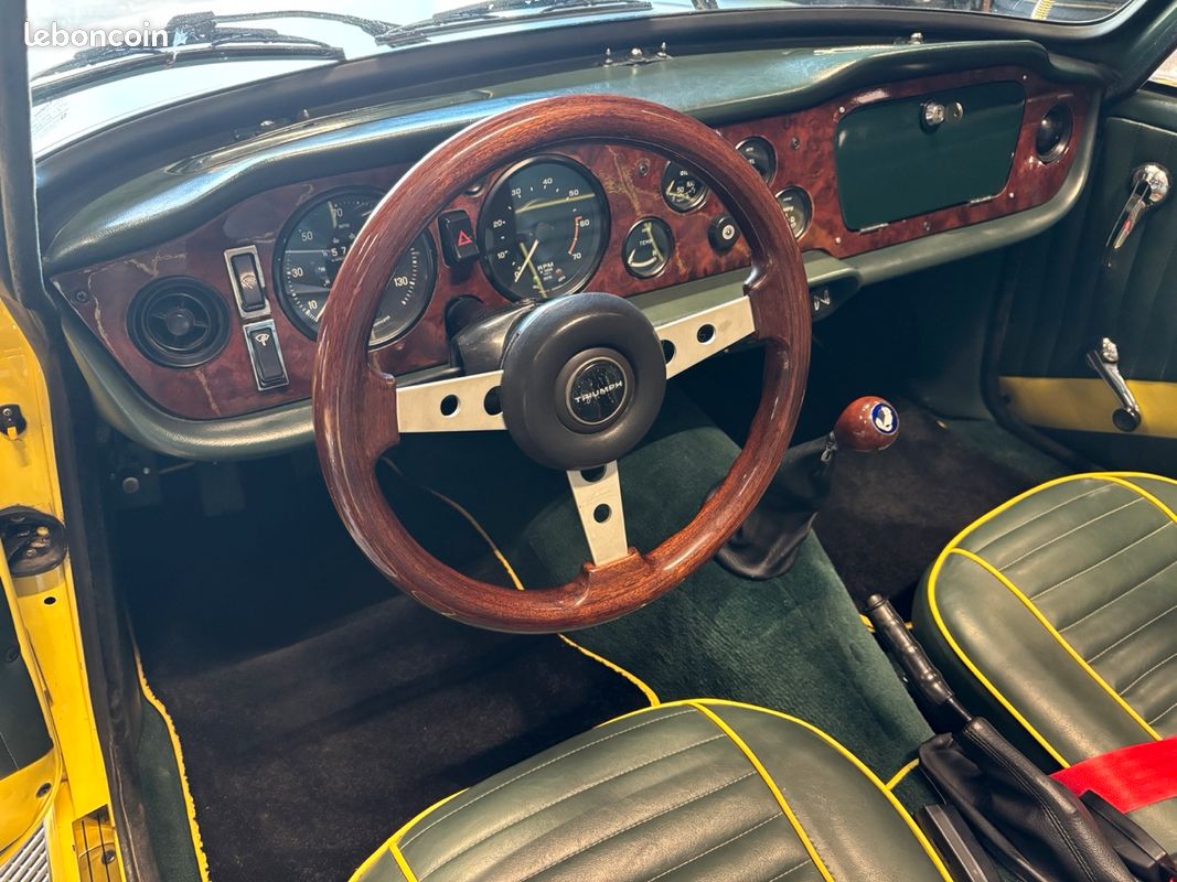 Roadster anglais Triumph TR6 2,5 6 cylindres double Carburateurs Stromberg, très belle look unique (image 7)