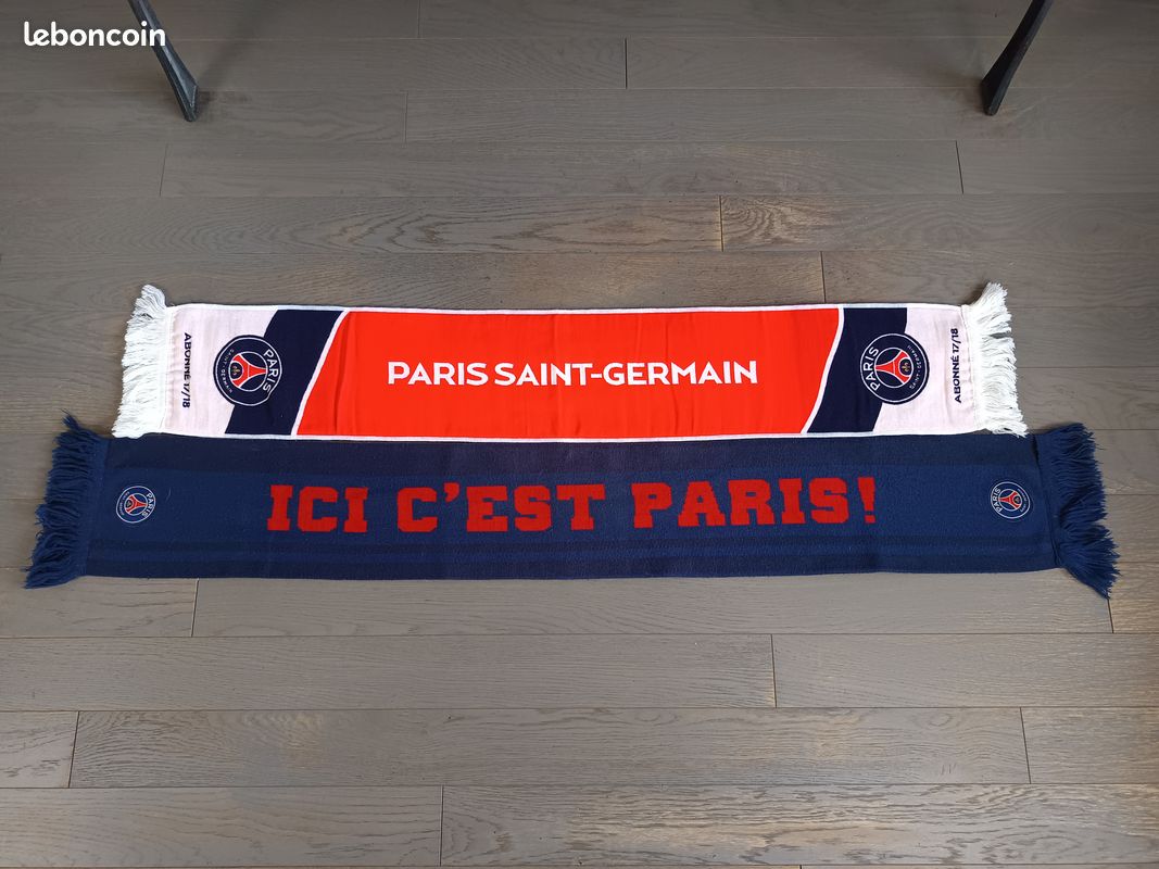 Écharpe De Football Paris Saint-Germain - Ici C'est Paris - Célébrez Les Matchs