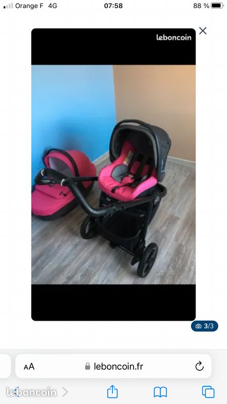 Poussette trio Peg-perego très bon état (image 3)