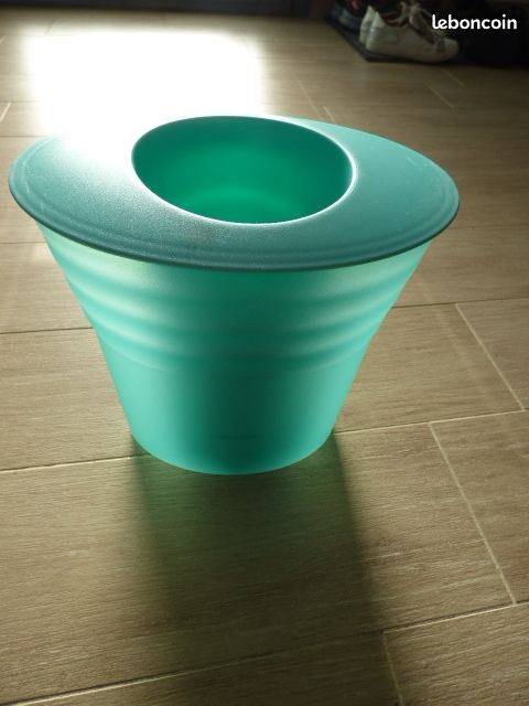 Seau rafraîchisseur de bouteilles en acrylique transparent TIFFANY