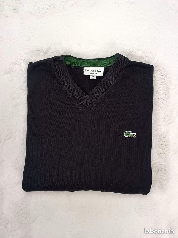 Pull Laine Pull Lacoste Prix Sweat Lacoste Classic Fit Noir Taille