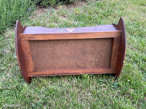 Lot De Deux Lits De Poupée Anciens En Bois Années 50 Vintage