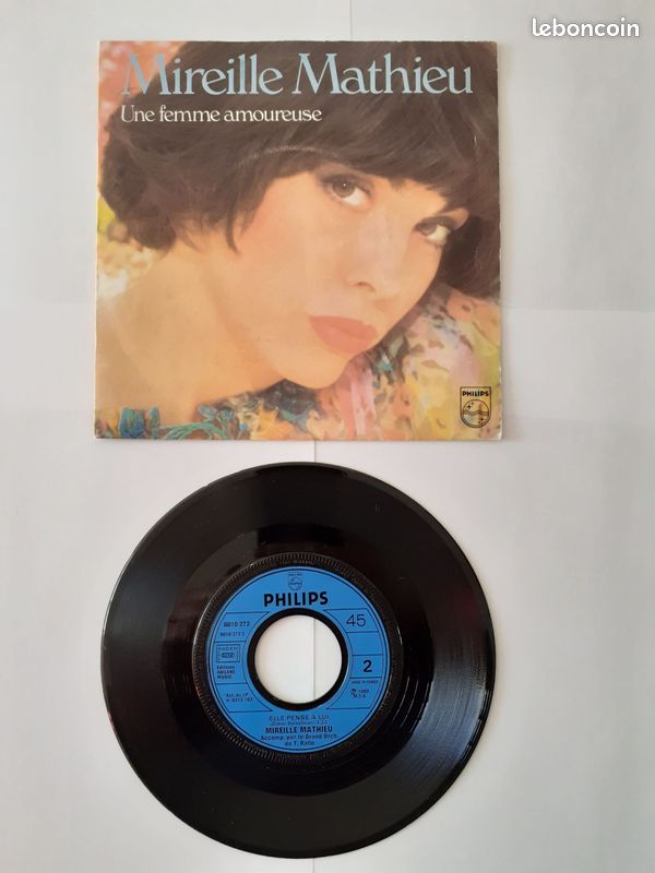 Disque vinyle 45 tours Mireille Mathieu 1980 (image 2)
