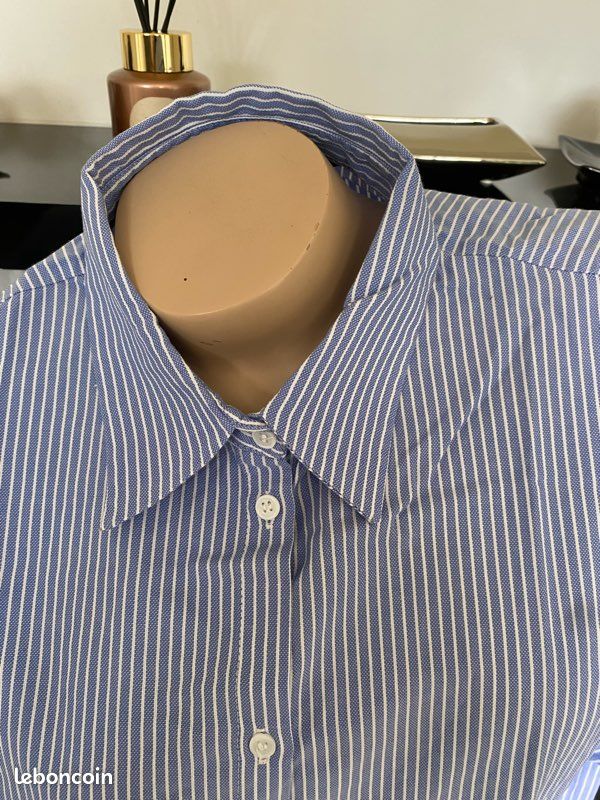 Chemisier Femme Zara Taille S - Occasion Très Bon état - Blanc élégant