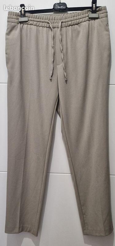 Pantalon Homme Zara Gris Clair Taille 31 - Occasion Très Bon État