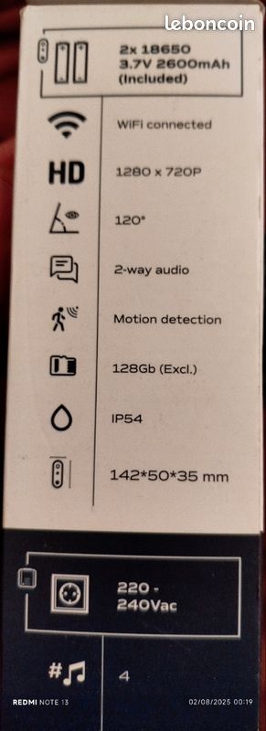 Sonnette wifi avec caméra (image 3)