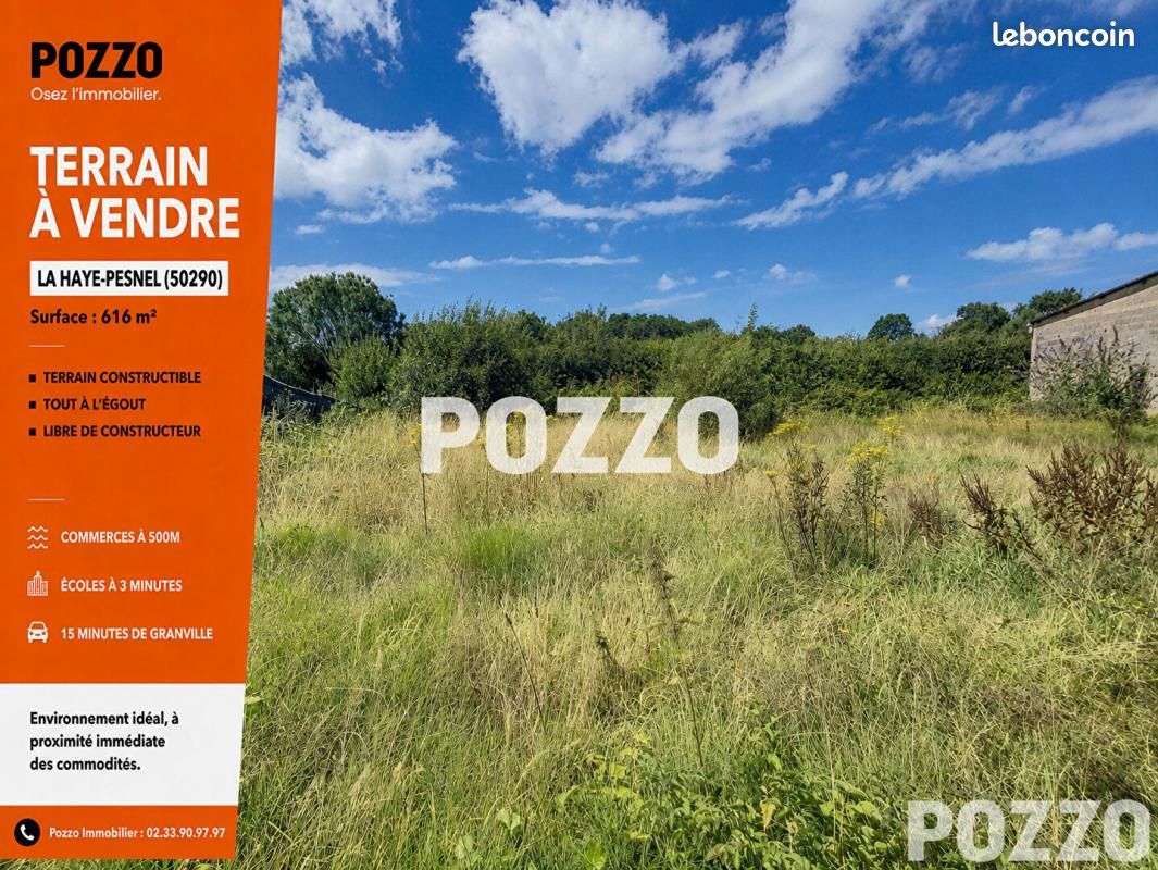 Terrain 616 m² La Haye Pesnel · à La Haye-Pesnel · 32 000 €