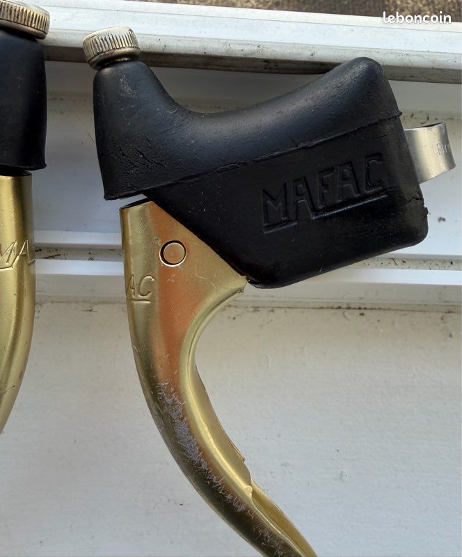 Leviers De Frein Vélo Vintage MAFAC – Or, Alloy, Fabrication Française, Occasion
